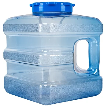 

5L Pure Water Plastic Bucket Home Water Storage Container with Lid Car Self-Driving Tour with Faucet Mineral Water Barrel