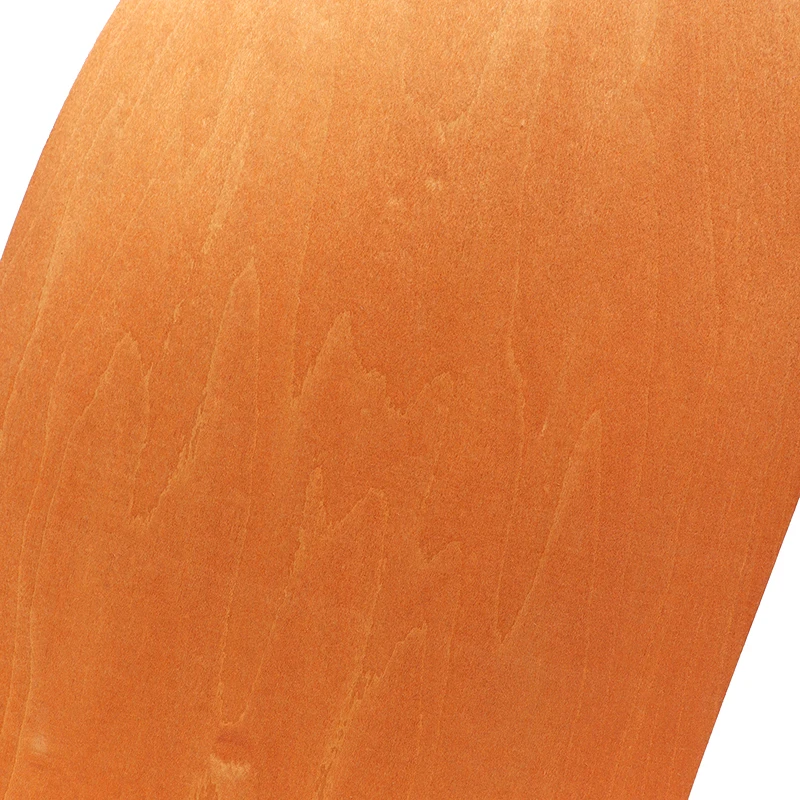 2x натуральный подлинный окрашенный клен шпон для мебели 20 см x 2,5 м толщиной 0,5 мм оранжевый красный черный