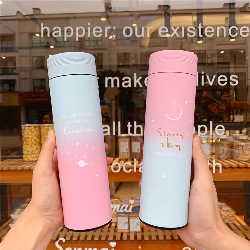 

Thermo Cup Insulated Mug Stainless Steel Creative Eco-friendly Travel Coffee Mug Thermos Bottle For Tea Kitchen Water Bottles