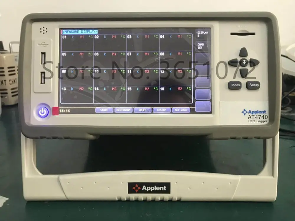 

AT4740 temperature data logger with 40 channels display simultaneously