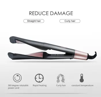 

Professional Hair Straightener Curler Flat Iron Negative Ion wand ionic Curling Iron Temperature Control Digital Display
