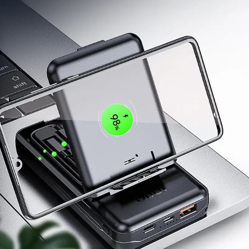 Conversor em Tipo-c 10000mah tipo de Energia Android para 1 Budi Multi-funcional Power Bank c Usb Adaptador Banco 7 mi O7j9 Box 5 Budi multi-funcional power bank box 10000mah tipo