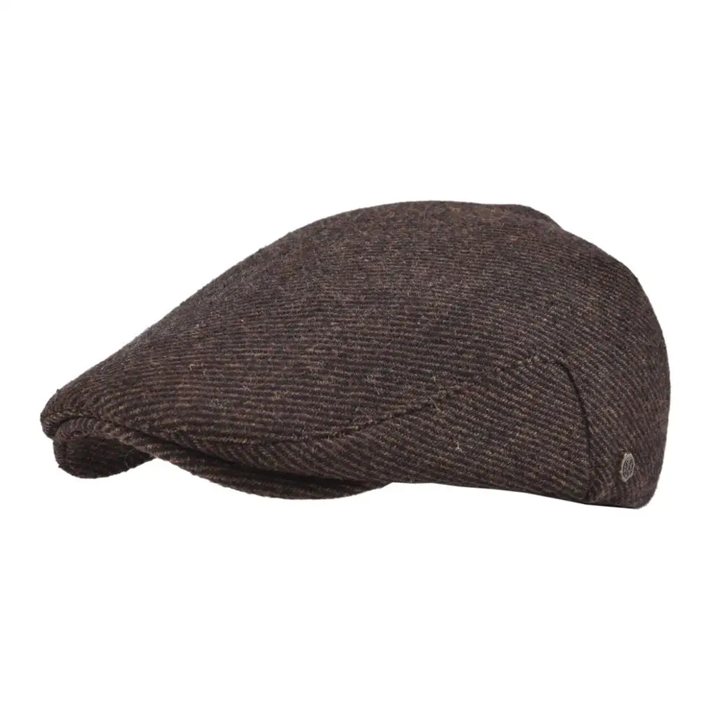 

VOBOOM Newsboy Cap Men Wool Twill Fall Winter Driver Hat Warm Ivy Flat Caps Soft Casquette 186
