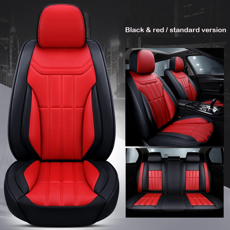 Универсальный кожаный чехол на автомобильное сиденье для Honda Accord Civic CRV City HRV Vezel