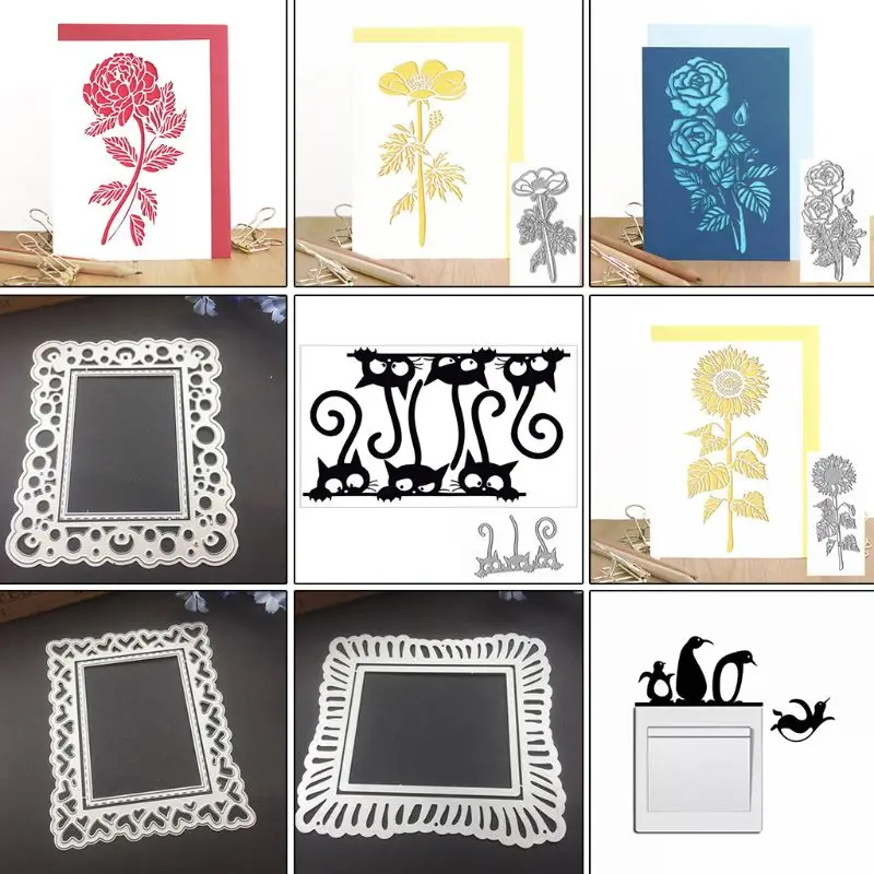 Romantic Heart Metal Cutting Dies Stencil Scrapbook Embossing Craft Album Decor