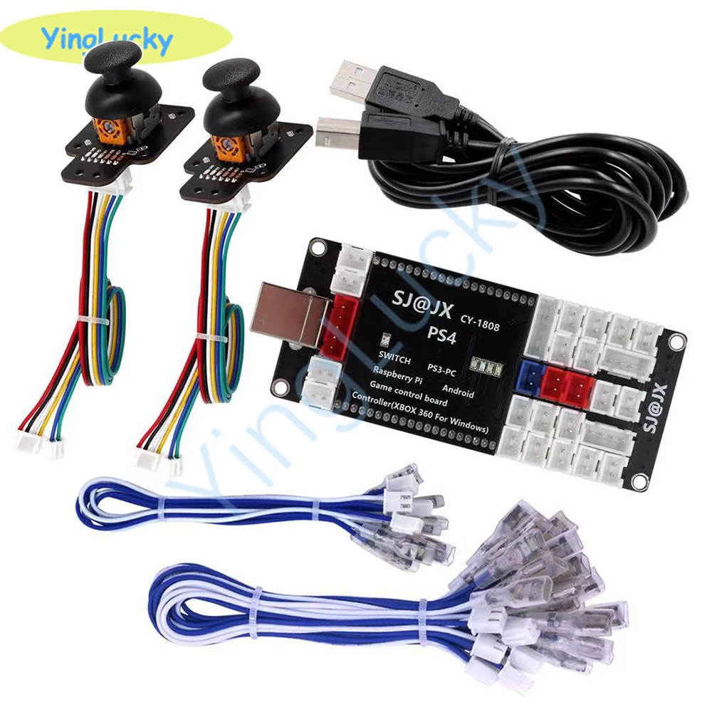 2021 New PS4 usb controller Encoder zero delay Converting PCB 3d keyboard wires cable for joysticks and Arcade buttons