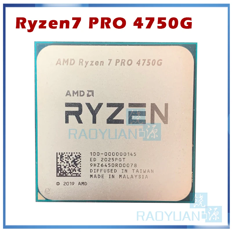 AMD Ryzen 7 PRO 4750G R7 3 6 ГГц Восьмиядерный шестнадцать плотность ткани-65W Процессор