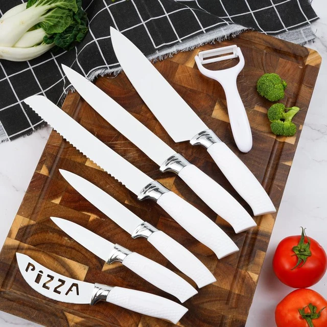 9-piece Kitchen Set Sharpening Stick Scissors Set Chef Knife Sharp Kitchen  Knife Fruit Knife Professional Beef Knife - AliExpress