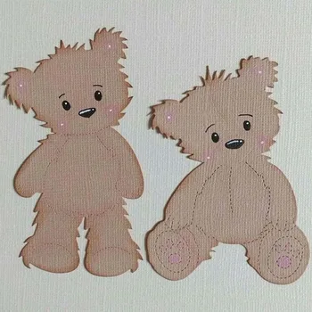 

Brown Bear And Clothes Metal Cutting Dies Stencils For DIY Scrapbook Photo Album Paper Card Decorative Craft Embossing Die New