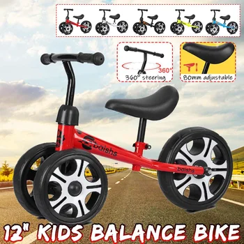 

Baby Balance Bike Kids Walker Bicycle Ride on Toys Three Wheels Gift for 2-6years Old Children Learning Walk Racing Sliding Bike