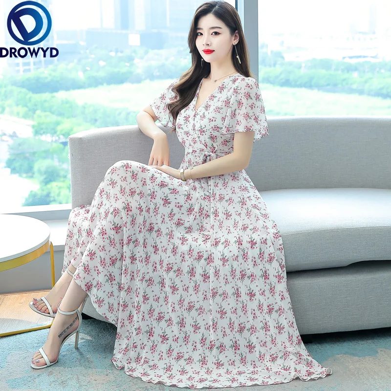 Vestidos De Verano Para Mujer Vestido Bohemio De Gasa Con