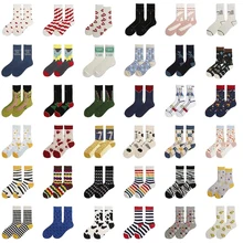 Spring and Summer Street Sports Skateboard men's Tide Socks Cartoon Personality Hip-Hop Couple Fashion women's Tube Socks