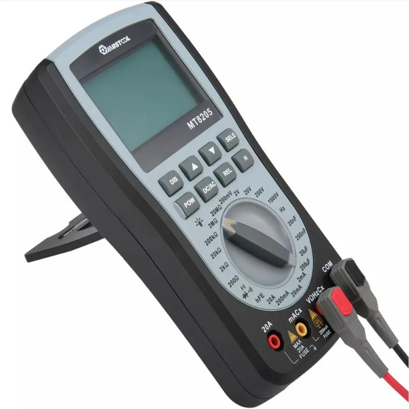 MUSTOOL MT8205 2 в 1 цифровой Интеллектуальный Ручной осциллограф-мультиметр напряжение тока сопротивление, частота тестер