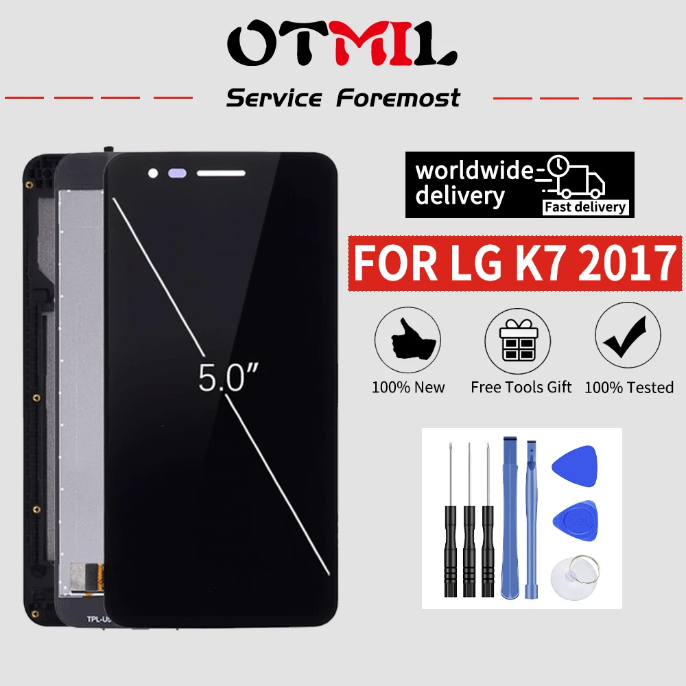 5 0 "для LG K7 2017 ЖК-дисплей сенсорный экран с рамкой дигитайзер сборка для K4 X230 X230i