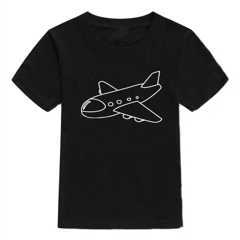 Children T Shirt summer boys t shirts fashion Car plane print kids T-shirts for girls tops Short sleeve T-shirt for a boy clothes brand