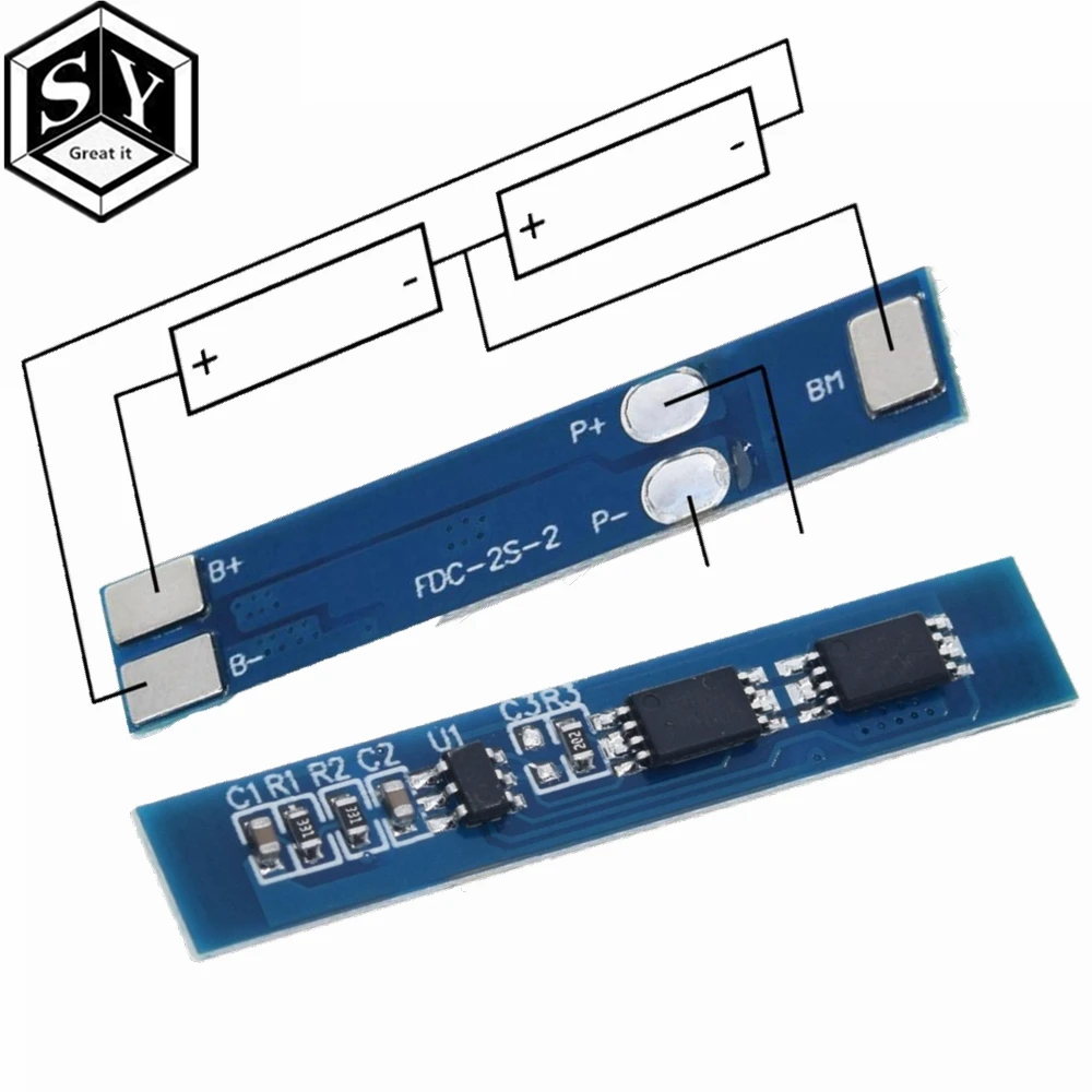 2S 3A литий-ионная литиевая батарея 7,4 v 8,4 V 18650 защитная плата для зарядного устройства bms pcm для литий-ионного аккумулятора lipo