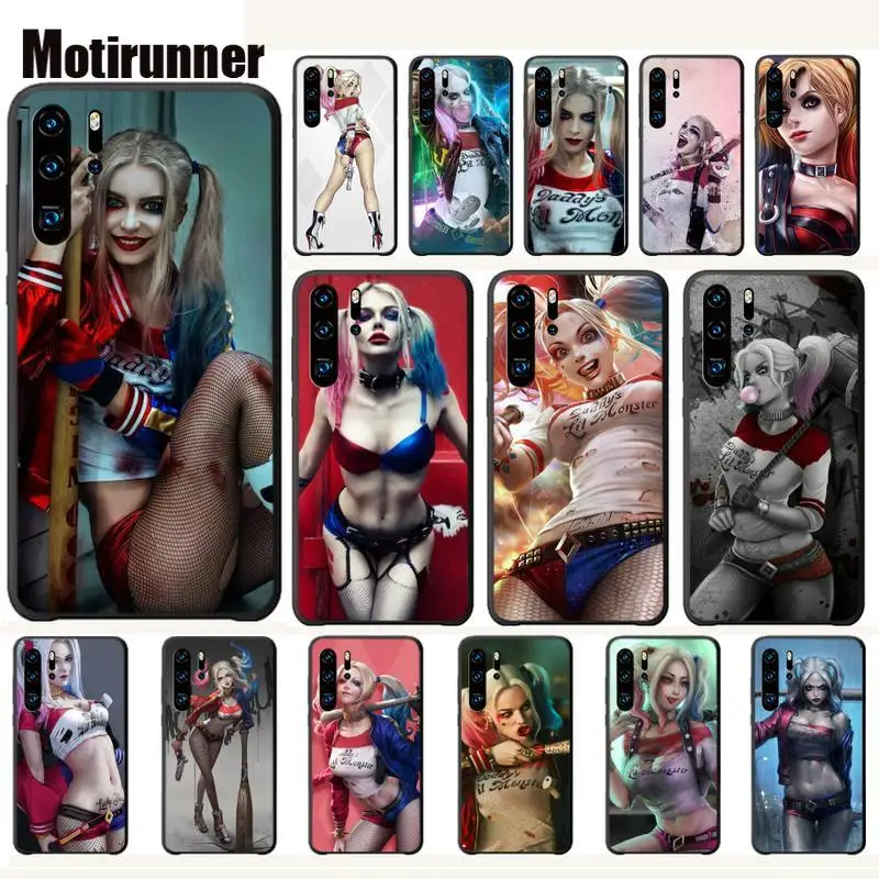 Отряд Самоубийц Harley Quinn Joker Роскошный чехол для телефона Huawei P20 P30 P40 Lite Pro P Smart Z 2019