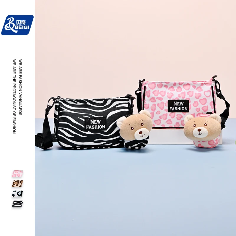 BQ Winter Style Sweet Cute Cartoon Mini Crossbody Purse Cross Body Single Shoulder Messenger Bag Set For Women Girls Casual