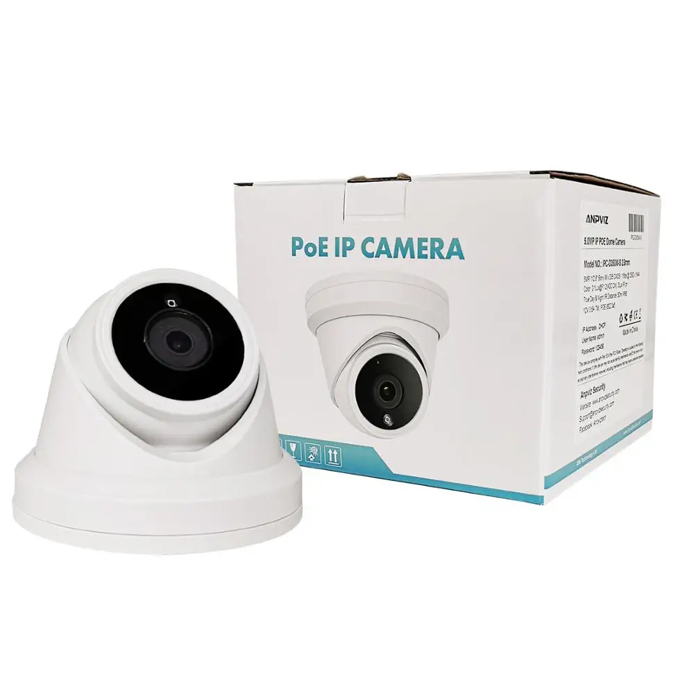Hikvision совместимая с Anpviz 5mp POE ip камера наружная охранная CCTV видеонаблюдение 30 м