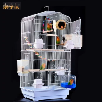 

Parrot luxury villa parrot cage with tiger skin peony large metal breeding bird cage myna myna drawer type chassis bird house