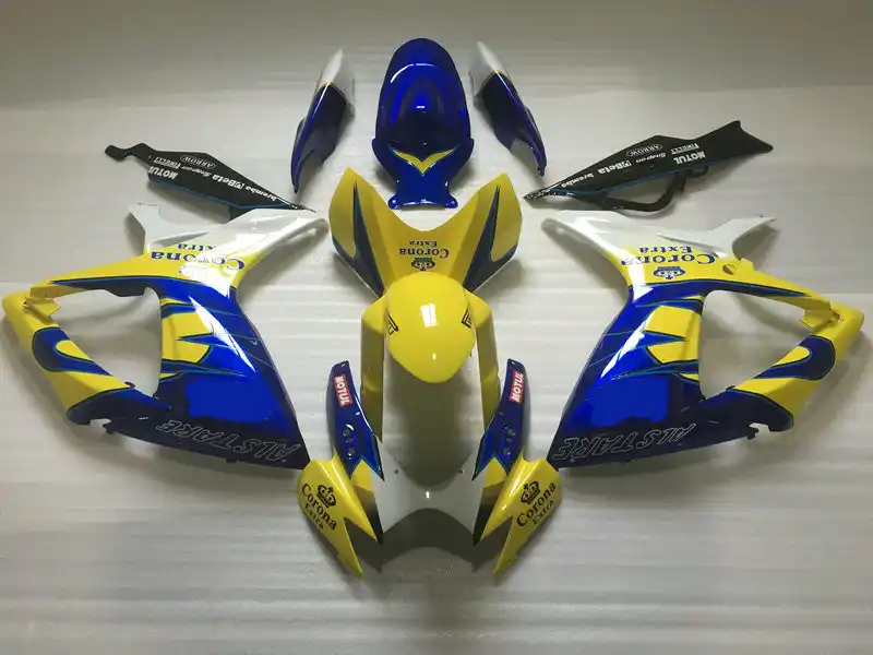 Набор обтекателей для литья под давлением GSXR600 750 06 07 K6 GSXR750 2006 2007 Желтый Синий ABS