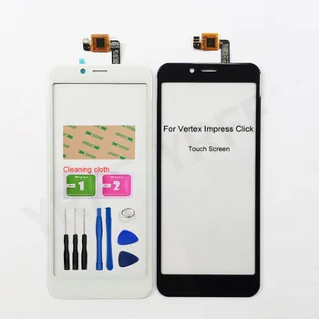 New Touch Glass Screen For Vertex Impress Click Touch Screen Digitizer Sensor Glass Panel Replacement Parts witblue new mglctp 701271 touch screen touch panel glass sensor digitizer replacement for 7 inch tablet