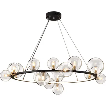 

Postmodern LED Pendant Lights Glass Bubble Ball Decoration Hanging Lamp Dining Room Lighting Light Fixtures Kitchen Accessory