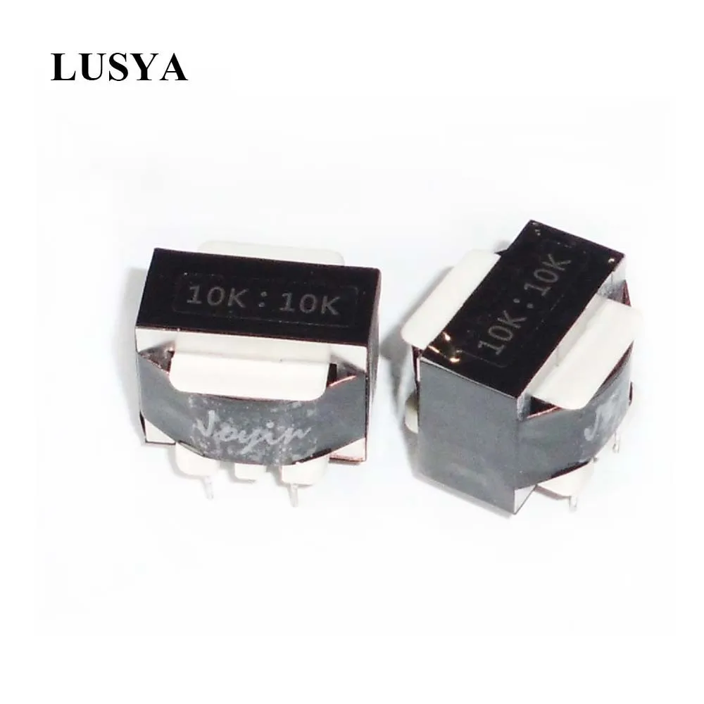 

Lusya R3 10K:10K permalloy audio transformer preamp input cattle single end turn to balance signal isolation T0918