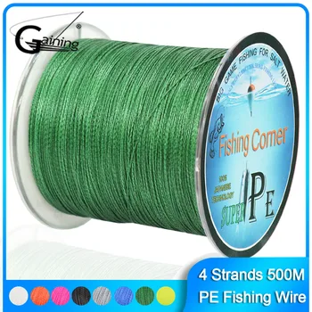 

Fishing Corner Braided fishing line 500m Multi Color Super Strong Japan Multifilament PE braid line 10 20 30 40 50 100 120LB