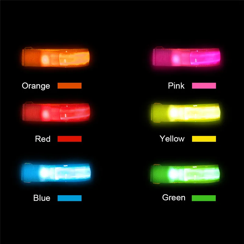 Excellent Outdoor Sports Night Running Armband Led Light Safety Belt Arm Leg Warning Wristband Cycling Bike Bicycle Party luces bicicleta 2