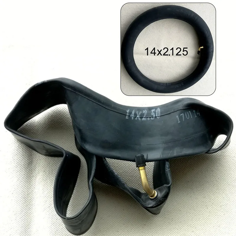 Bike Inner Tubes Solid Tyre for Xiaomi Mijia M365 Electric Scooter 14 x 2.125/14 x 2.50 Durable Thick Wheel Tire Bent Valve Stem