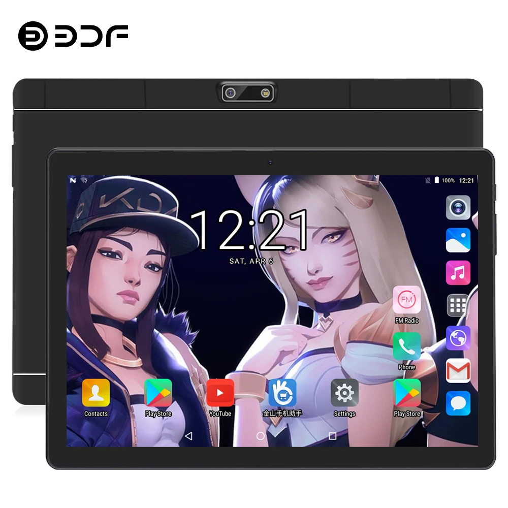 BDF планшет 10 дюймов планшетный ПК Android 9,0 десять ядер 8 ГБ/128 Гб планшет Android 1280*800 ips Google Play 3g/4G LTE телефон планшет 10,1