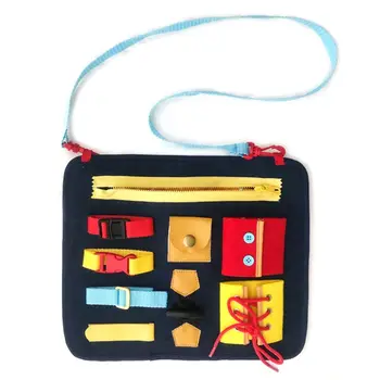

Learn to Dress Bag Colorful Basic Life Skills Toys Early Learning Kits Kid Gi K92D
