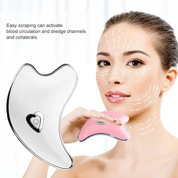 

Facial Skin Tighten & Lifting 360 Degree Micro Face "V" Shaping Massager Electric Dolphin Face Neck Scraper Body Guasha