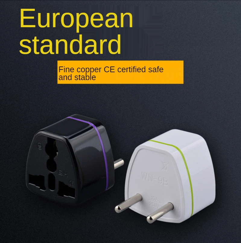 Pure Copper Global Travel British and European Standard Adapter US-Australia-German Standard Adapter