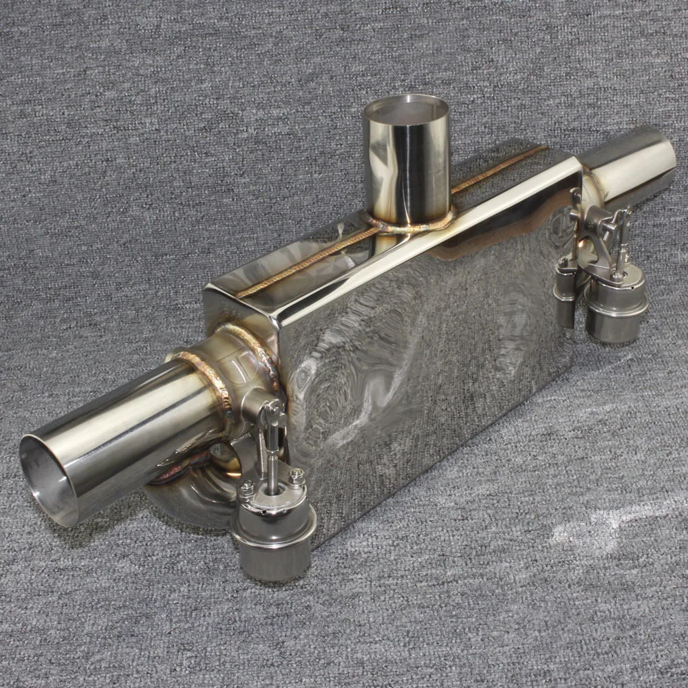 Car modified exhaust pipe welding edge T valve muffler modified sound valve muffler drum controller 51mm63mm70mm76mm