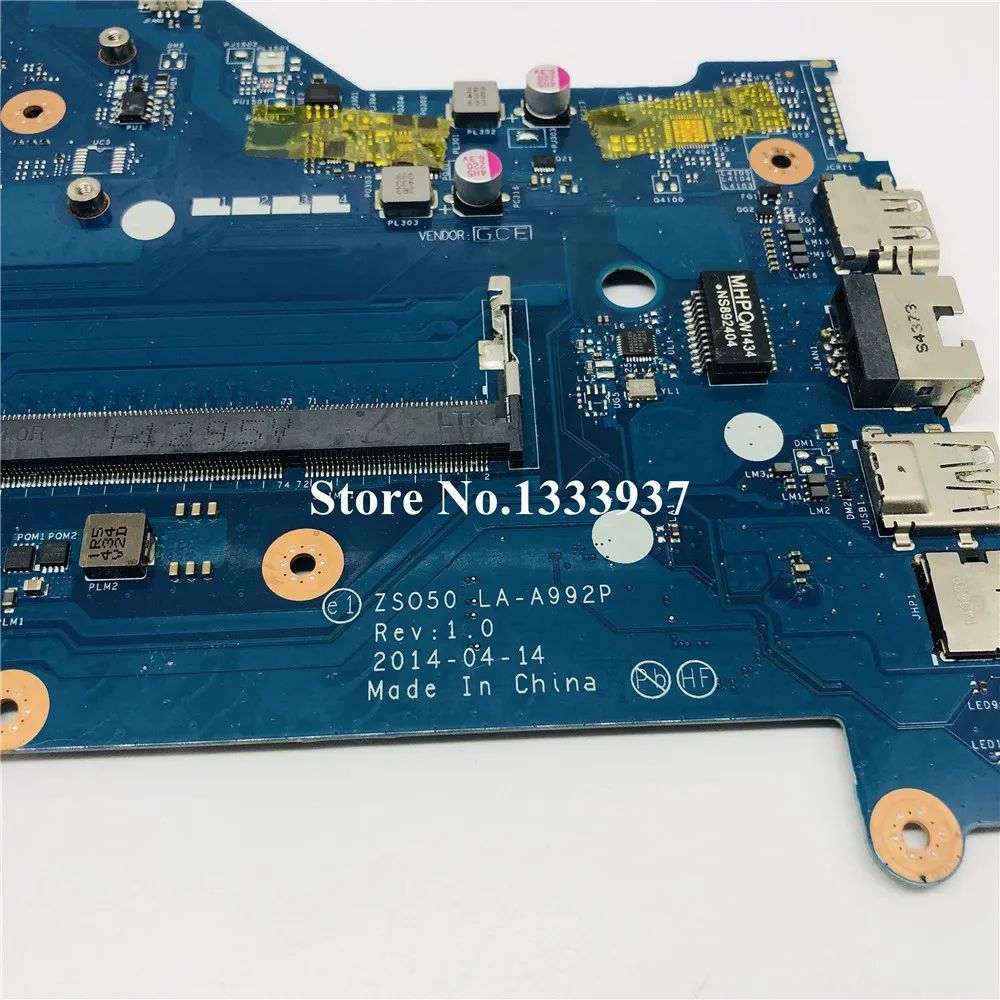 Most effective  760970-501 760970-001 760970-601 For HP 15-R 250 G3 15R 250-G3 Laptop Motheboard ZSO50 LA-A992P I5-