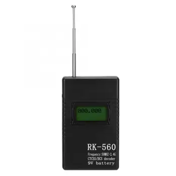 

Accurate RK560 50MHz-2.4GHz Frequency Counter Meter Portable Handheld Radio Frequency Testing Frequency Meter