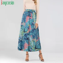 Женская юбка с высокой талией, длинная, с цветочным принтом, модная, с бантом, Женская облегающая юбка, повседневная, дышащая, для девушек размера плюс, юбка-карандаш