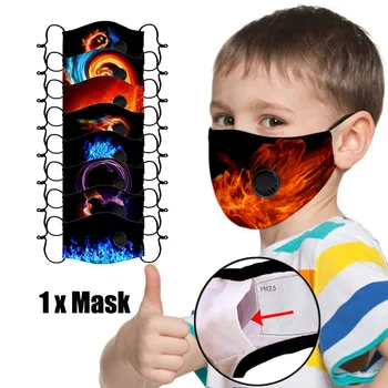 

Children Kids Face Mask Print Adjustable Reusable Breathable Safe Mouth Caps Face Shield Masques Mascarillas Respirator