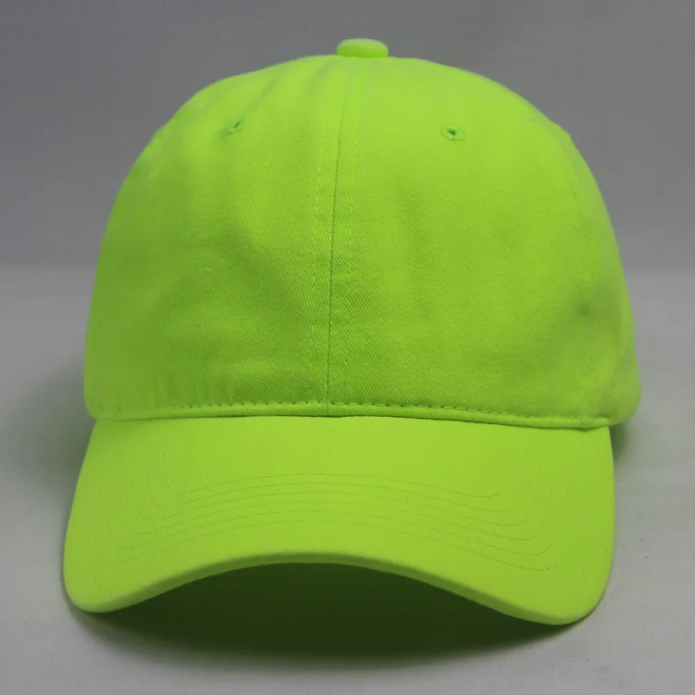 Wahsed Dazzling Blank Neon Green Cap 