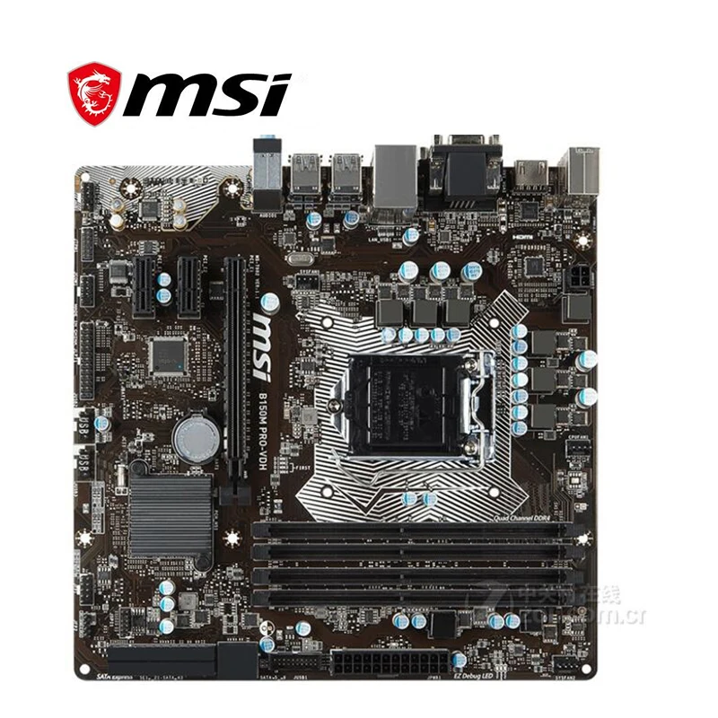 Материнская плата для MSI B150M PRO-VDH LGA 1151 DDR4 Intel B150 150M десктопная материнская SATA III USB3.0