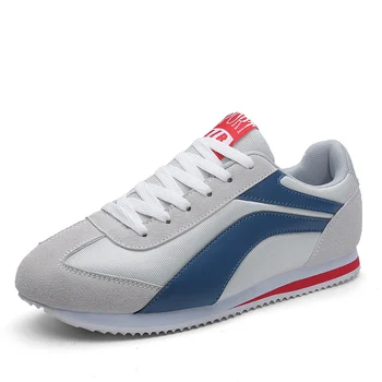 

Men's casual canvas shoes fashion board shoes wild trend flat shoes suede lace-up forrest Gump shoes men sports shoes breathable