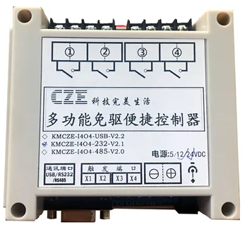 

4-Channel IO Board Card Relay Module Block Control Serial 232 RS485 ModBusRTU LabVIEW