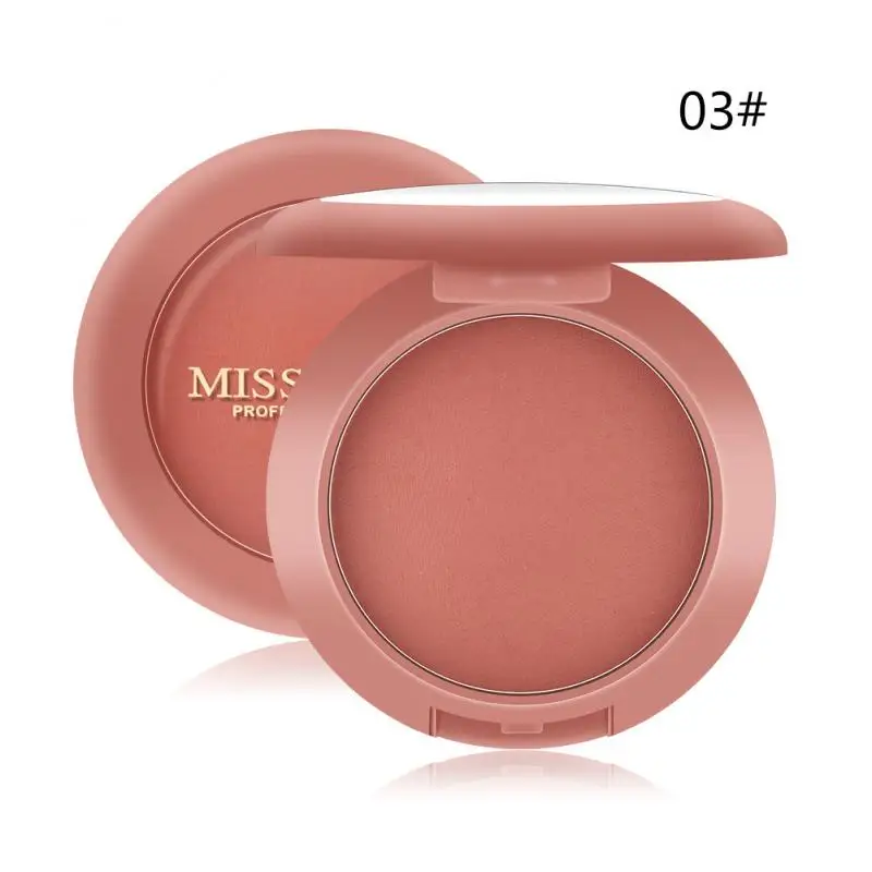 03 8 Colors Face Mineral Pigment Blusher Blush Powder Brozer Cosmestics Professional Palette Blush Contour Shadow TSLM2 - Цвет: 03