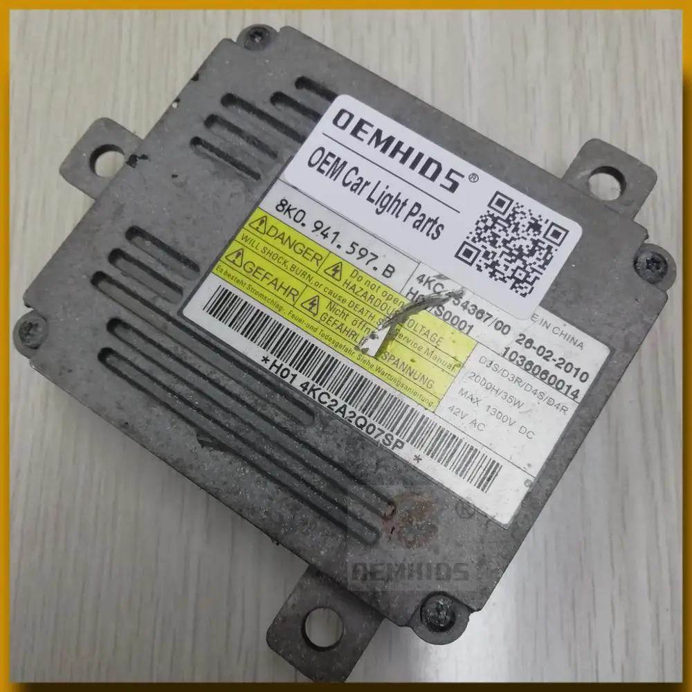 1 шт. OEMHIDS оригинальный б/у D3S D3R 4KC15436700 1036060014 для 2010 2013 A6 A4 A3 Q5 Q3 xenon балласт