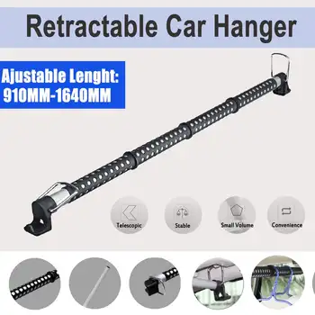 

910mm-1640mm Universal Retractable Car Coat Hangers Vehicle Clothes Hanger Jackets Suits Holder Rack Auto Supplies For Car