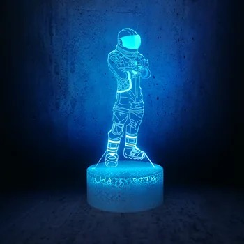 

Hot Game role skin night light PUBG TPS Cool Battle Royale Dark Voyager teenager desk decor room lighting