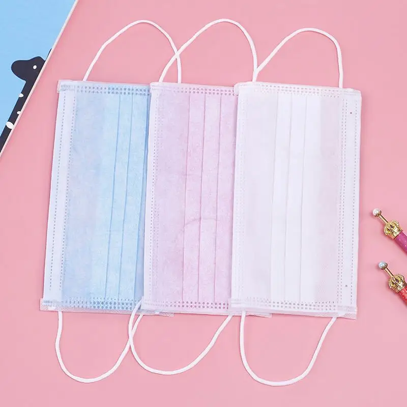 

10PCS Preventive Sanitary Products Disposable Masks Non-woven Three-layer Masks Necessary for Going Out