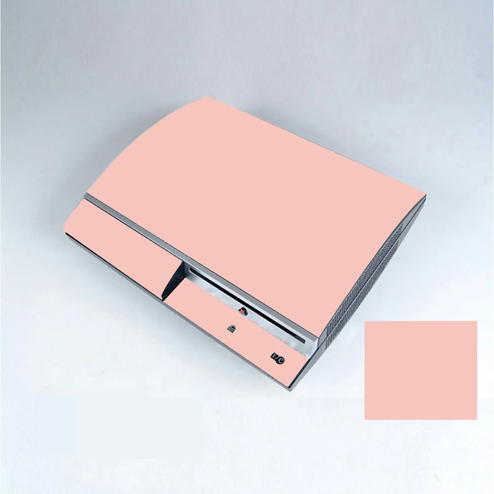 PS3-Pink Десять чистый сплошной цвет виниловая кожа Наклейка протектор для sony PS3 fat playstation 3 Скины Наклейка s - Цвет: PS3-Pink